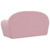 vidaXL Canap&eacute; pour enfants &agrave; 2 places Rose Peluche douce