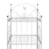 vidaXL Support pour plantes Carr&eacute; Blanc
