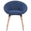 vidaXL Chaises &agrave; manger lot de 2 bleu tissu