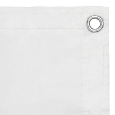 vidaXL Écran de balcon Blanc 75x400 cm Tissu Oxford
