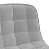 vidaXL Chaises &agrave; manger pivotantes lot de 4 Gris clair Velours
