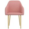 vidaXL Chaises &agrave; manger lot de 2 rose velours