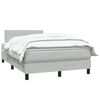 vidaXL Sommier &agrave; lattes de lit et matelas gris clair 120x210cm velours