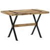 vidaXL Table &agrave; manger 120x60x76 cm bois de manguier brut