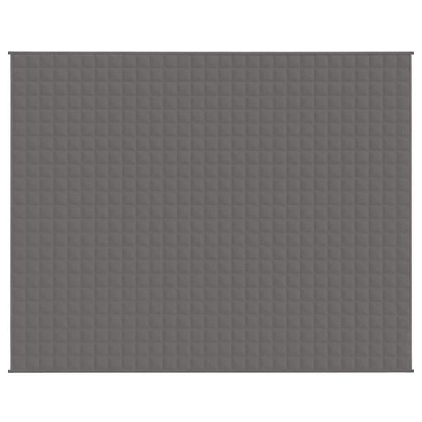 vidaXL Couverture lest&eacute;e Gris 235x290 cm 11 kg Tissu