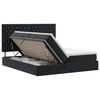 vidaXL Lit de Rangement avec t&ecirc;te de lit Noir 200 x 200 cm Velours