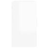 vidaXL Armoire murale Blanc brillant 60x30x60 cm Bois d'ing&eacute;nierie