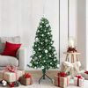 vidaXL Arbre de No&euml;l artificiel d'angle Vert 150 cm PVC et m&eacute;tal