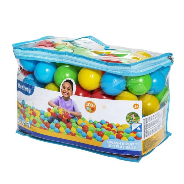 Bestway Kit de balles de jeu Splash and Play 6,5cm Multicolore 100 pcs