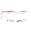 vidaXL Cache-pot de jardin Argent 50 x 50 x 15 cm Acier galvanis&eacute;