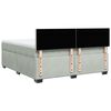 vidaXL Sommier &agrave; lattes de lit et matelas Gris clair 180x200cm Velours