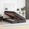 vidaXL Lit avec rangement et matelas Gris 140 x 200 cm Simili cuir