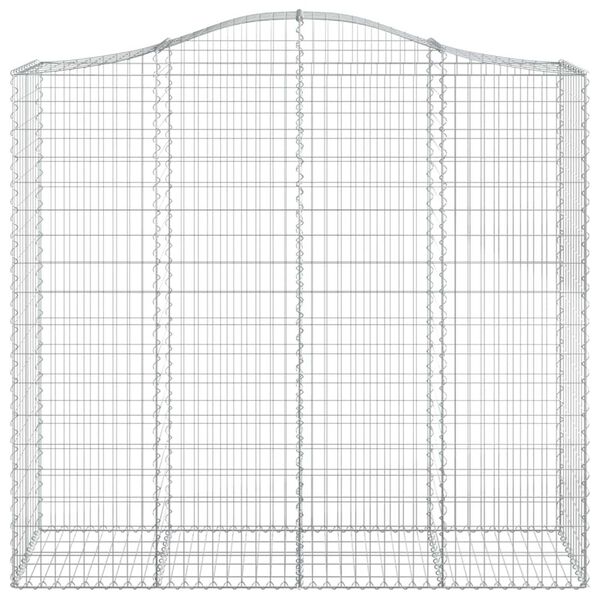 vidaXL Paniers &agrave; gabions arqu&eacute;s 30 pcs 200x50x180/200 cm Fer galvanis&eacute;