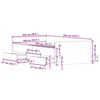 vidaXL Cadre de lit sans matelas ch&ecirc;ne artisanal 100x200 cm