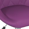vidaXL Chaise pivotante de salle &agrave; manger Violet Similicuir