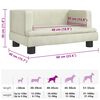 vidaXL Lit pour chien crème 60x40x30 cm velours