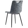vidaXL Chaises &agrave; manger lot de 2 noir similicuir