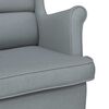 vidaXL Chaise &agrave; bascule gris clair 74x90x102 cm tissu