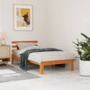 vidaXL Cadre de lit sans matelas cire marron 100x200cm bois pin massif