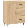 vidaXL Buffet haut Ch&ecirc;ne sonoma 69,5x34x180 cm Bois d'ing&eacute;nierie