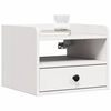 vidaXL Table de chevet avec tiroir 2 pcs Blanc 38 x 36 x 29,5 cm