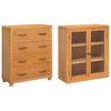 vidaXL Ensemble de meubles de rangement Marron Bois d'ing&eacute;nierie