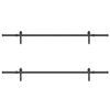 vidaXL Kit de quincaillerie de porte coulissante 427 cm acier noir