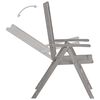 vidaXL Ensemble de salle &agrave; manger de jardin 5 pi&egrave;ces (150-200) x 100 cm en bois d'acacia massif gris
