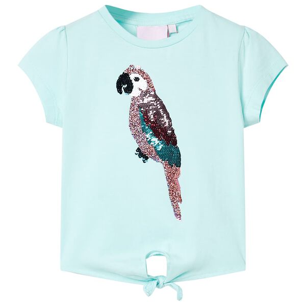 T-shirt pour enfants aqua clair 128