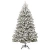 vidaXL Sapin de No&euml;l artificiel Vert et blanc 300 cm PVC et m&eacute;tal