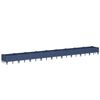 vidaXL Jardini&egrave;re avec piquets bleu gris 362,5x42,5x28,5 cm PP