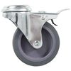 vidaXL 32 pcs Roulettes pivotantes &agrave; trou de boulon 75 mm