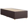 vidaXL Cadre de lit sans matelas marron fonc&eacute; 80x200 cm tissu