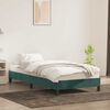 vidaXL Cadre de lit sans matelas vert foncé 80x220 cm velours