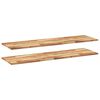 vidaXL &Eacute;tag&egrave;res flottantes 2 pcs 120x40x2 cm acacia massif &agrave; l'huile