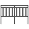 vidaXL T&ecirc;te de lit Gris 166x4x100 cm Bois massif de pin