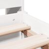 vidaXL Lit biblioth&egrave;que sans matelas blanc 160x200 cm bois pin massif