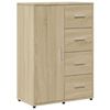 vidaXL Buffets 2 pcs ch&ecirc;ne sonoma 60x31x84 cm bois d'ing&eacute;nierie
