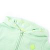 Sweat-shirt &agrave; capuche et fermeture &eacute;clair pour enfants vert vif 116