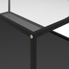 vidaXL Table basse Transparent et noir 120x60x35 cm Verre tremp&eacute;