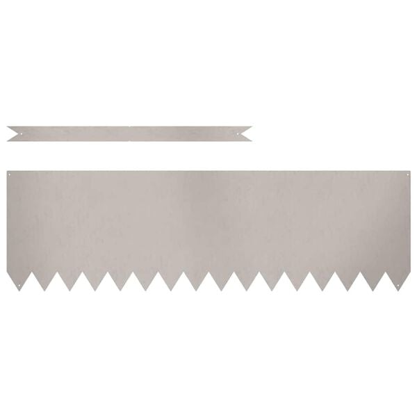 vidaXL Bordure de Pelouse 20 pcs Marron 100 x 0.05 x 20 cm