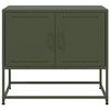 vidaXL Meuble TV vert olive 68,5x39x60,5 cm acier