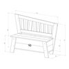 AXI Banc de rangement Corky Marron et blanc
