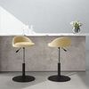 vidaXL Chaises pivotantes &agrave; manger lot de 2 Cr&egrave;me Velours