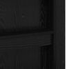 vidaXL Cadre de lit superpos&eacute; avec bureau Ch&ecirc;ne noir 80 x 200 cm