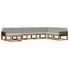 vidaXL Ensemble de canap&eacute;s d'ext&eacute;rieur 8 pcs Naturel et gris clair