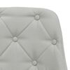 vidaXL Tabouret de bar Gris clair Tissu