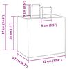 vidaXL Sacs en papier 250 pcs avec poign&eacute;es jaune 32x22x28 cm