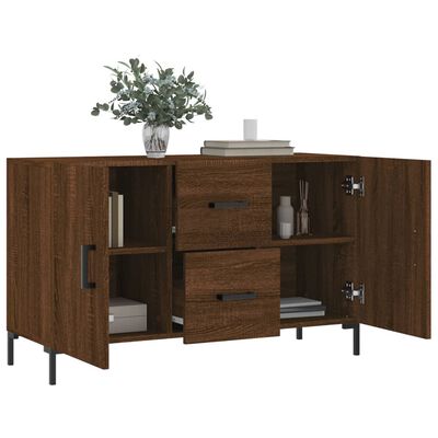 vidaXL Buffet chêne marron 100x36x60 cm bois d'ingénierie