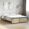 vidaXL Cadre de lit sans matelas ch&ecirc;ne sonoma 150x200 cm